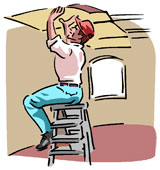 immagine da sogno a soffitto, un sogno di vertigini